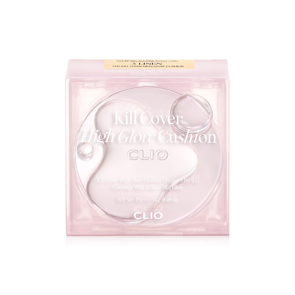 CLIO Kill Cover High Glow Cushion SPF50+ PA++++ 14g + Refill 14g #3 Linen