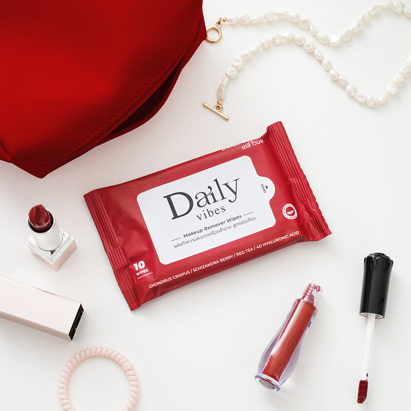 Daily Vibes Makeup Remover Wipes 10pc ( สินค้าหมดอายุ : 2026.05.01 ) 