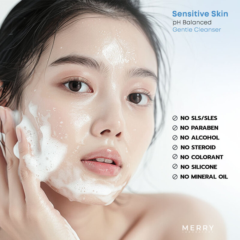 The Merry Laboratory Sensitive Skin Cleanser Gel 100ml