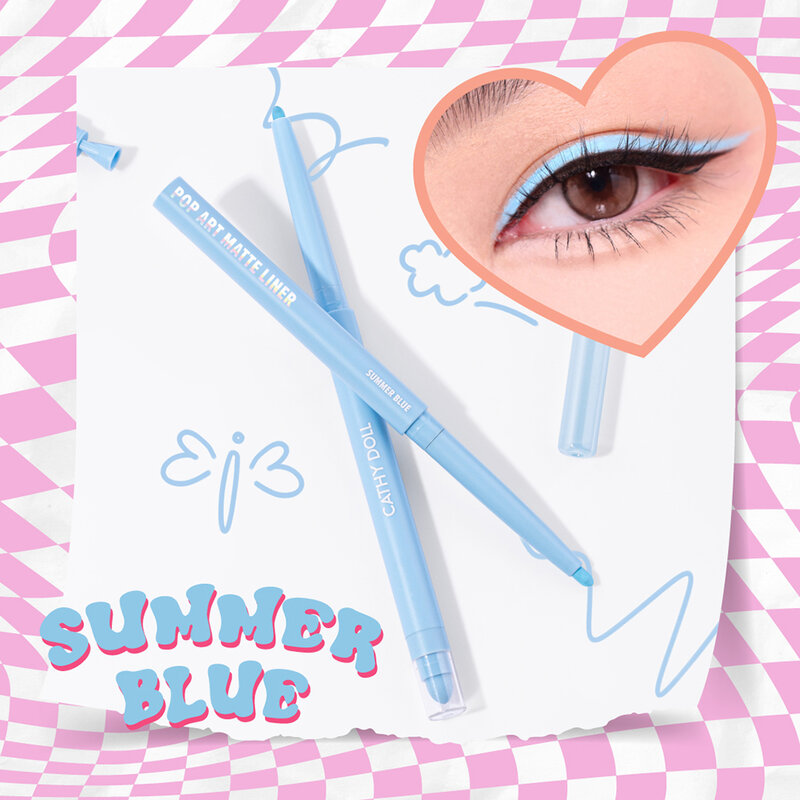 Cathy Doll Pop Art Matte Liner 0.25g #Summer Blue