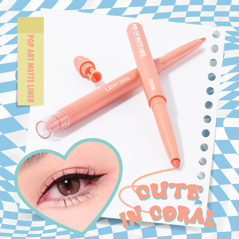 Cathy Doll Pop Art Matte Liner 0.25g #Cute in Coral