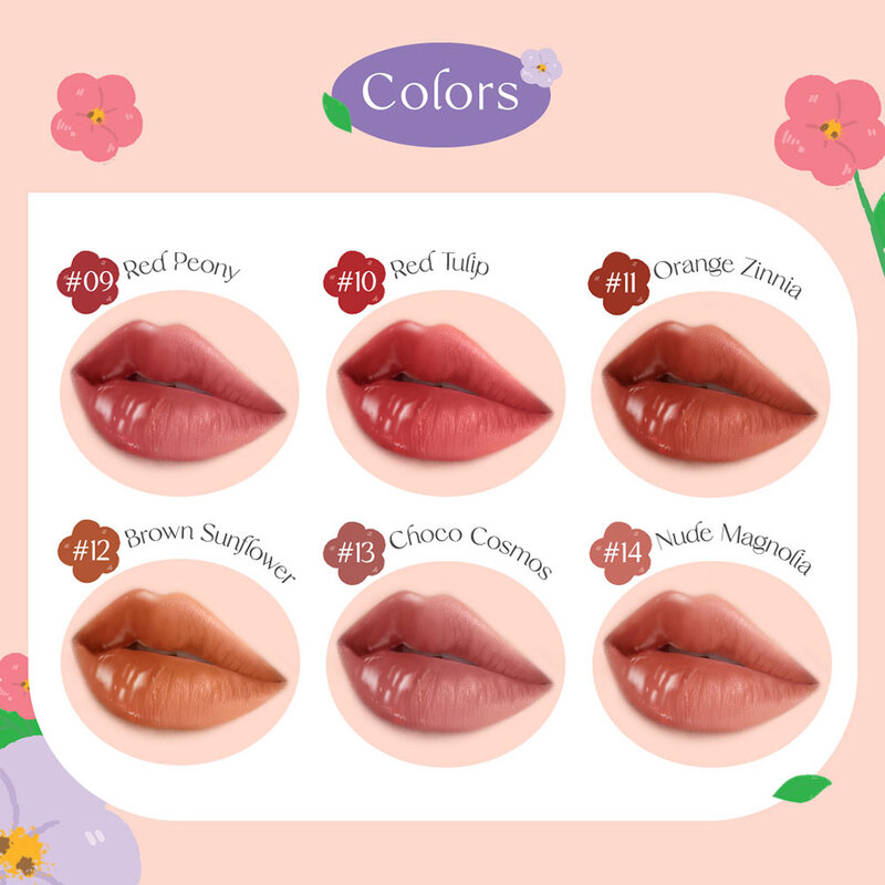 Baby Bright Flora Moist to Matte Lip 3g #09 Red Peony