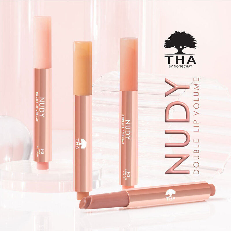 THA By Nongchat Nudy Double Lip Volume 2g #N3 Caramel Apple