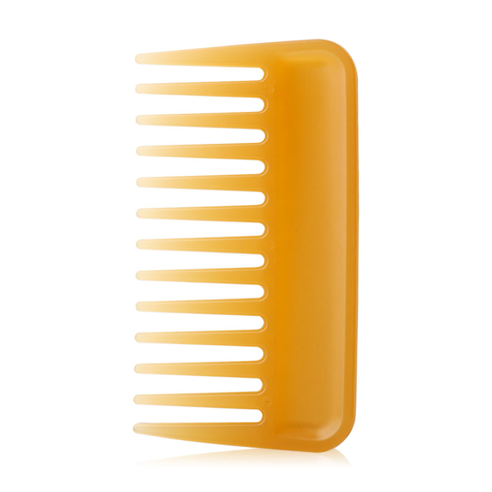 KVY Wide Tooth Detangling Short Comb #Light Brown
