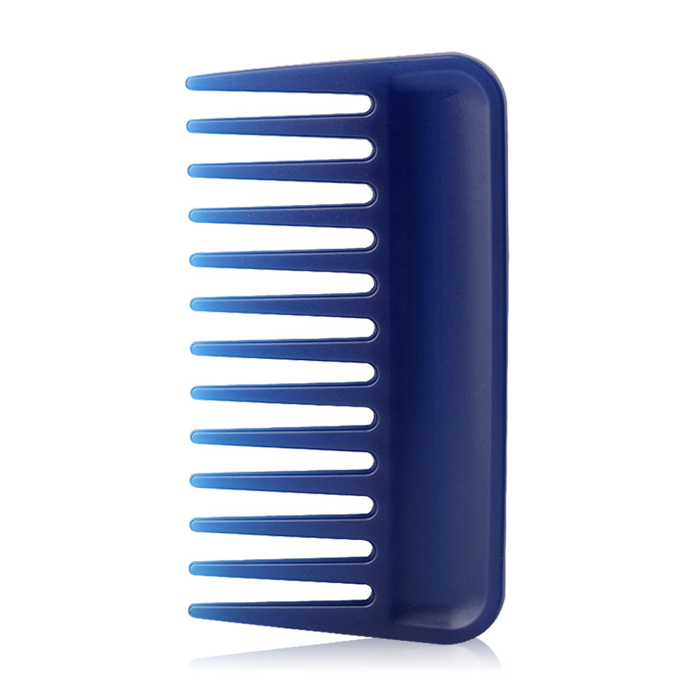 KVY Wide Tooth Detangling Short Comb #Dark Blue