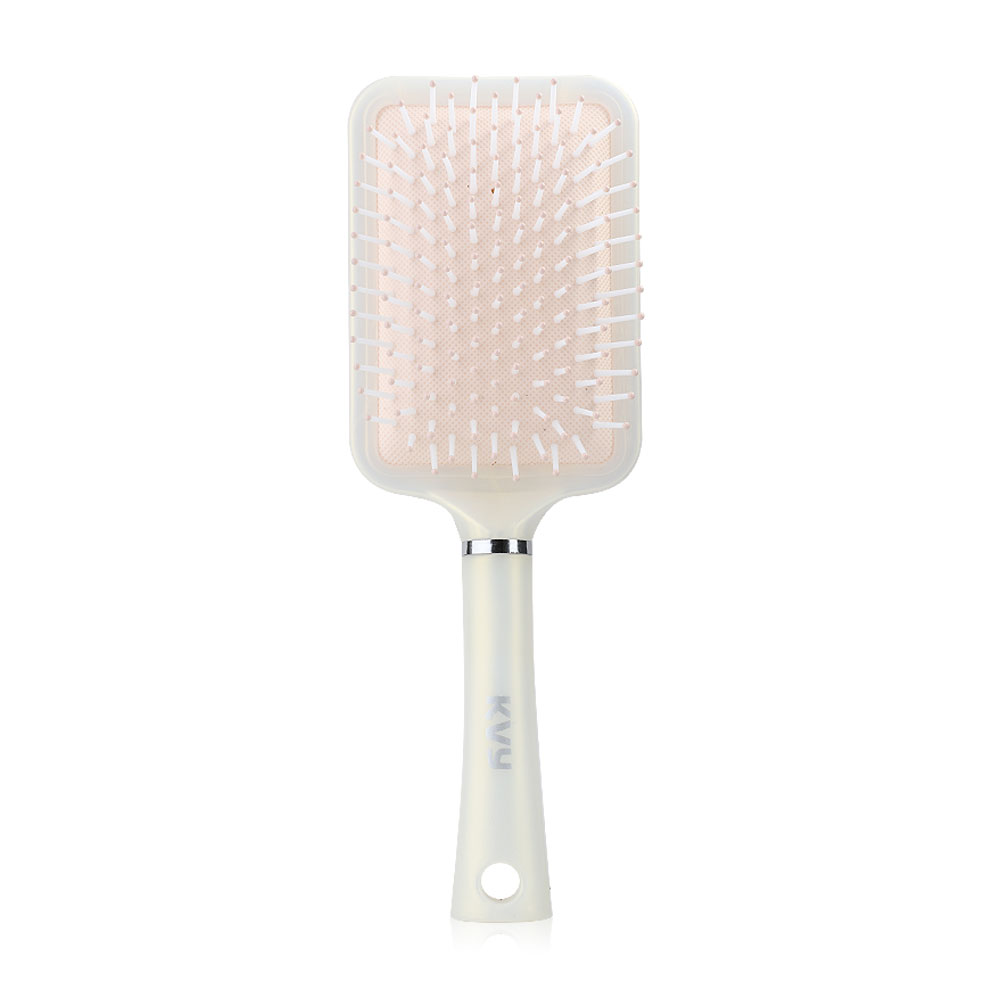 KVY Square Air Cushion Massage Hair Comb #Champagne