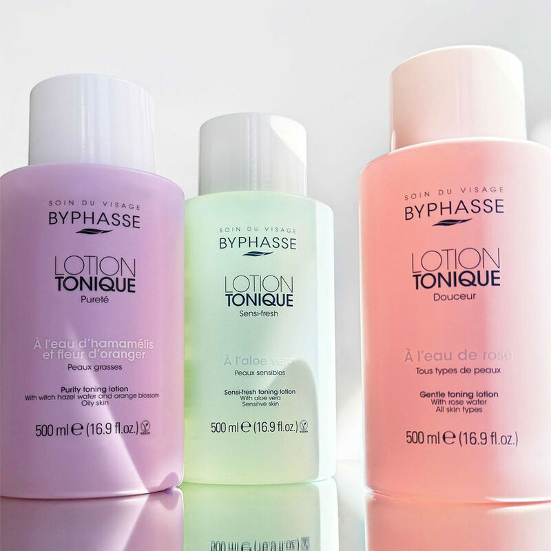 BYPHASSE Purity Toner Lotion Witch Hazel Water And Orange Blossom Oily Skin 500ml ( สินค้าหมดอายุ : 2026.05.01 ) 