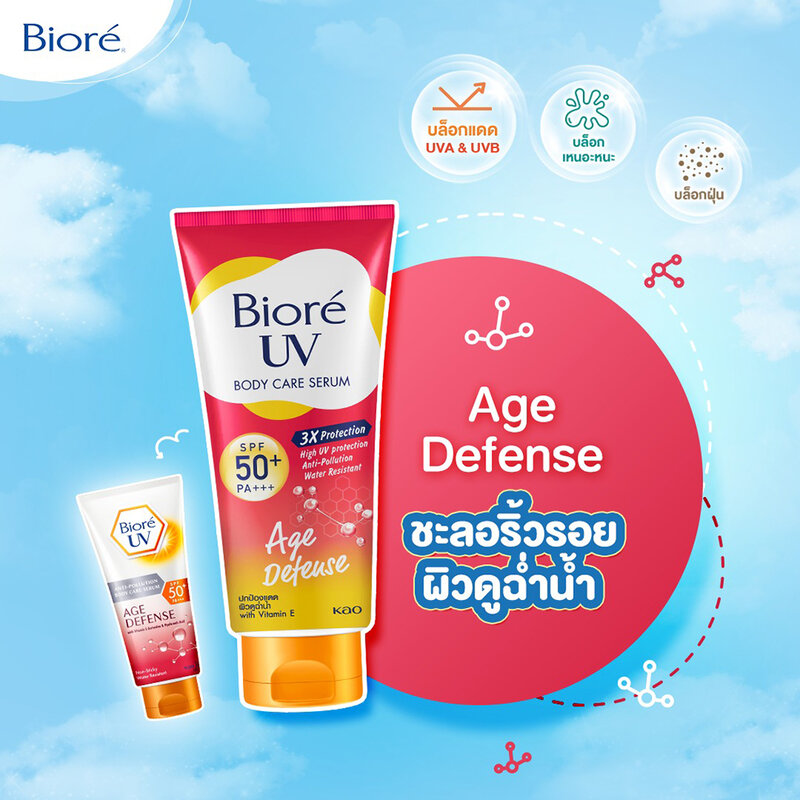 Biore UV Body Care Serum Age Defense SPF50+ PA+++ 50ml