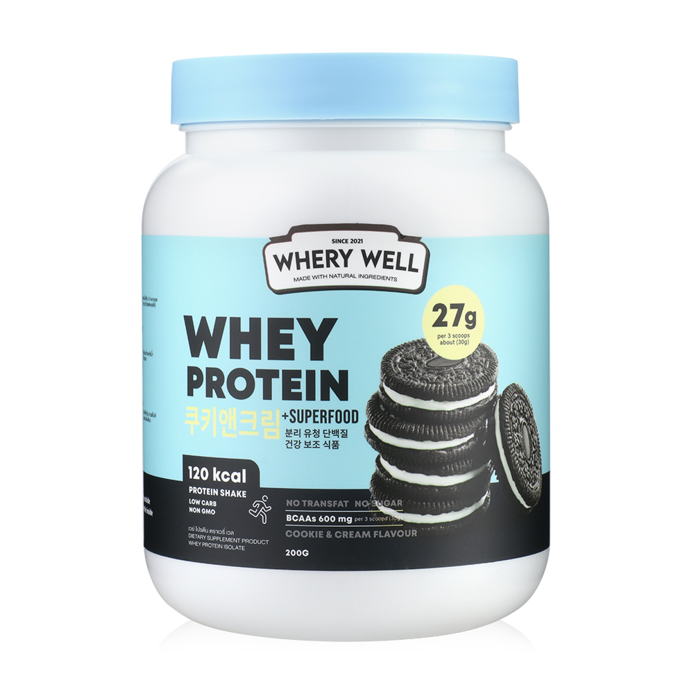Whery Well Whey Protein 200g #Cookie&Cream Flavor