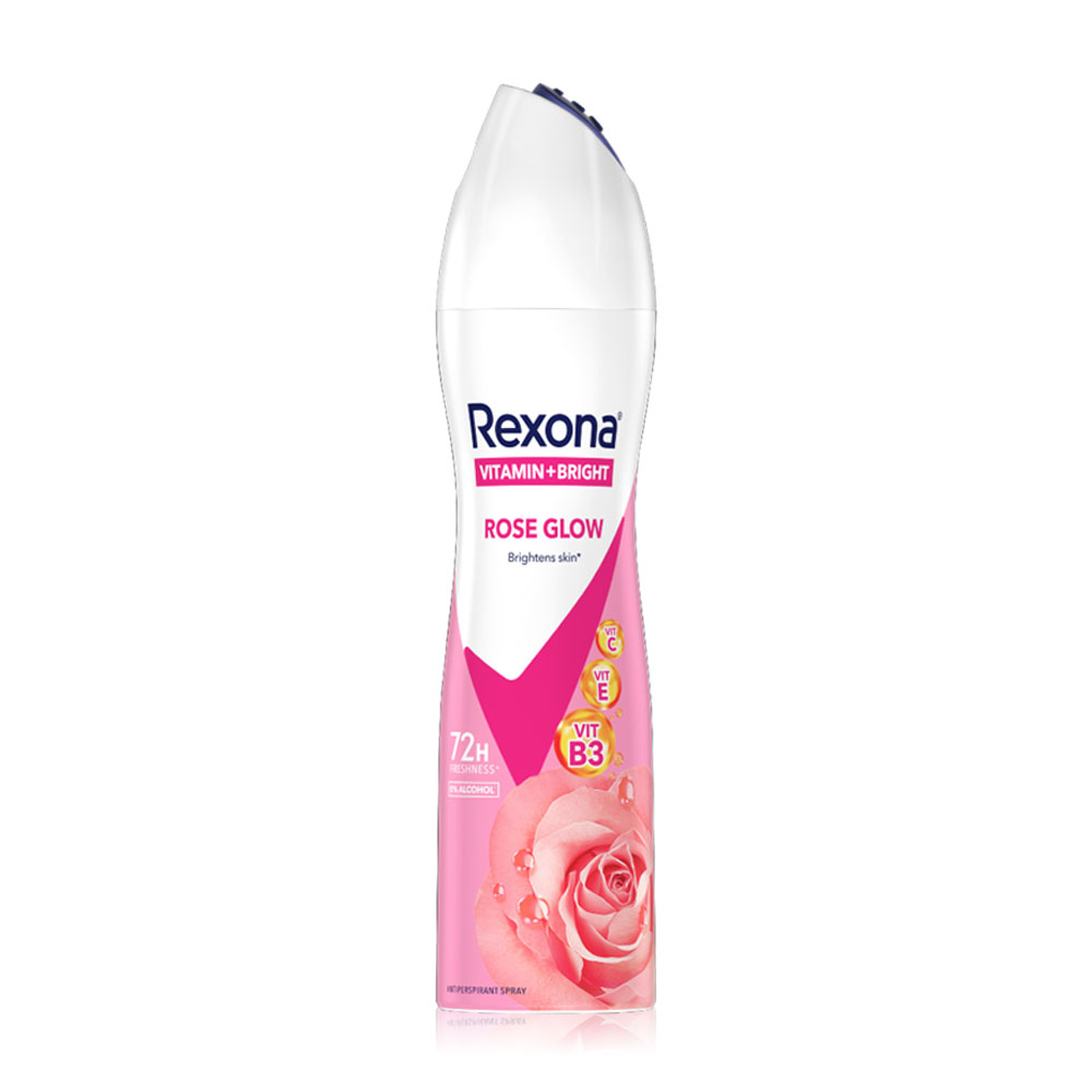 Rexona Spray Vitamin + Bright Rose Glow Antiperspirant 135ml