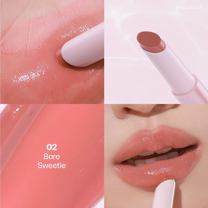 Mei Linda Pure Glow Glossy Balm 2g #02 Bare Sweetie