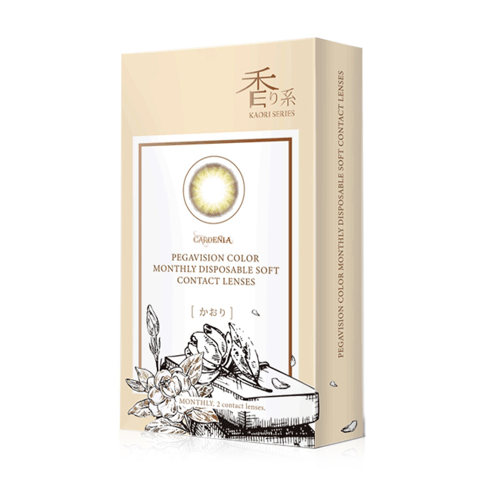 Pegavision Contact Lens Kaori Monthly Gardenia Brown [1 Pair] #-1.25