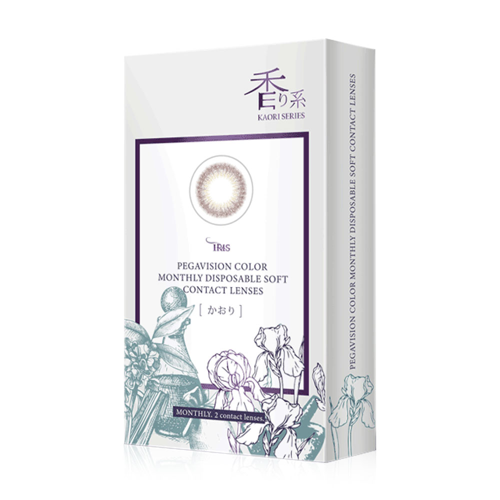Pegavision Contact Lens Kaori Monthly Iris Gray [1 Pair] #-4.00