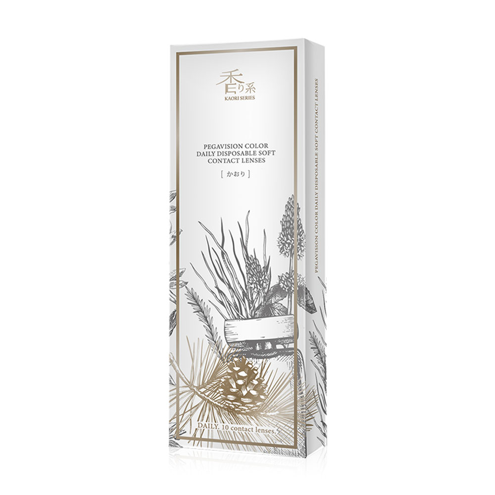 Pegavision Contact Lens Kaori Daily Clove Gray [5 Pairs] #-2.75