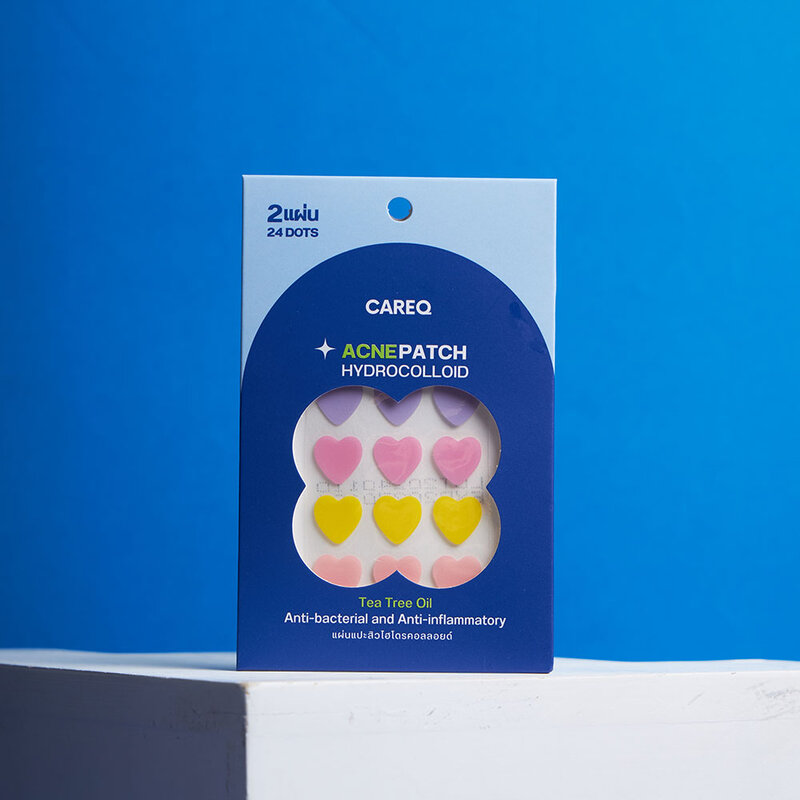 CAREQ Acne Patch Hydrocolloid 24 Dots #Heart4A