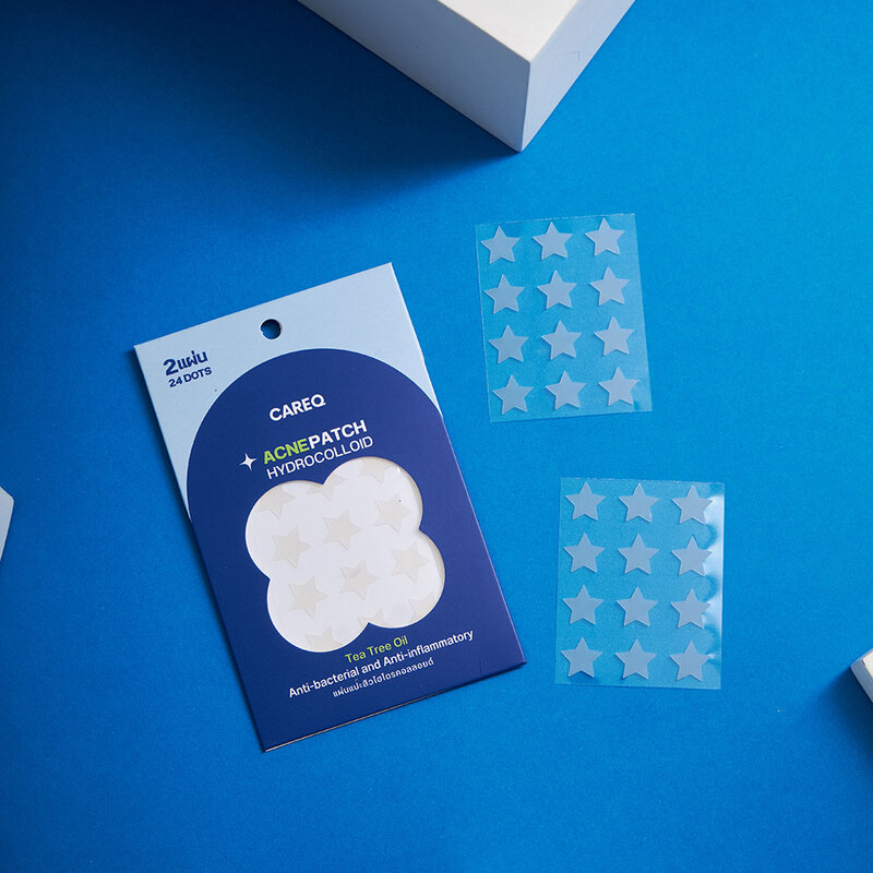 CAREQ Acne Patch Hydrocolloid 24 Dots #Translucent Star