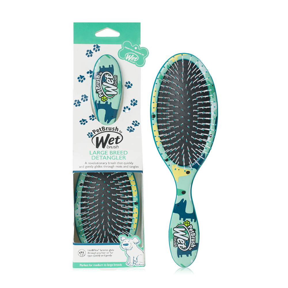 Wet Brush Pet Large Breed Detangler Dog Camo 1pc