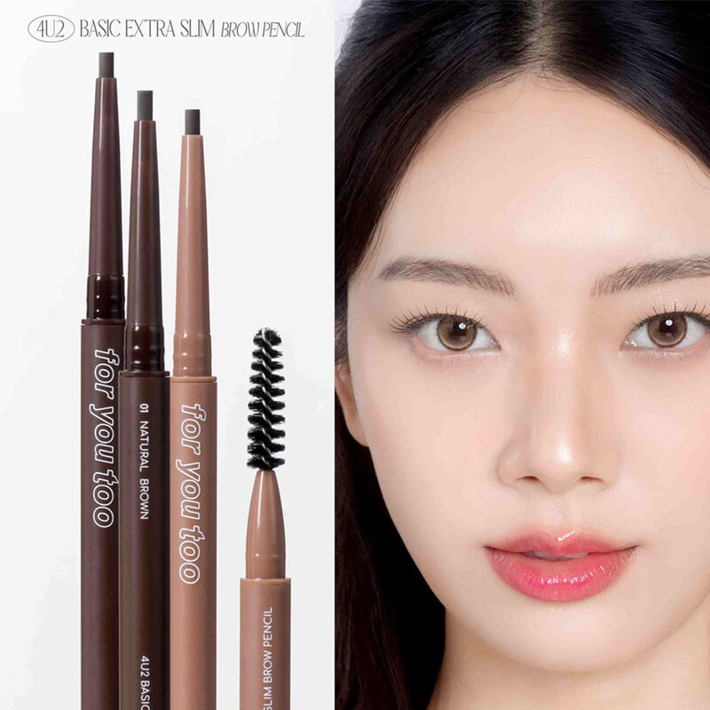 4U2 Basic Extra Slim Brow Pencil 0.08g #02 Ash Brown