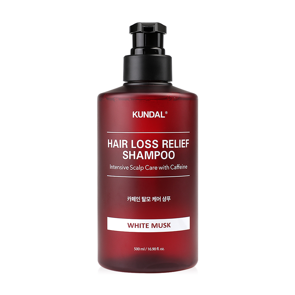 KUNDAL Hair Loss Relief Caffeine Shampoo 500ml #White Musk