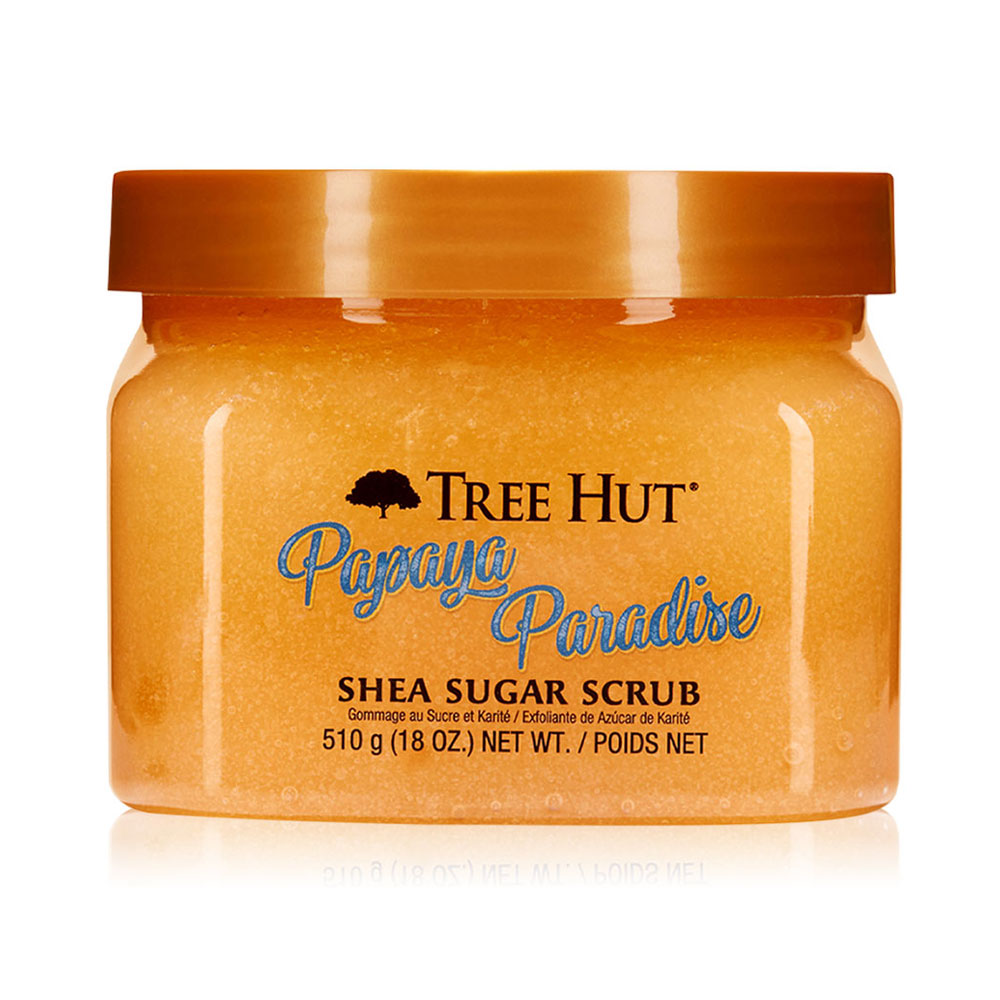 Tree Hut Shea Sugar Scrub Papaya Paradise 510g ( สินค้าหมดอายุ : 2025.08.04 ) 