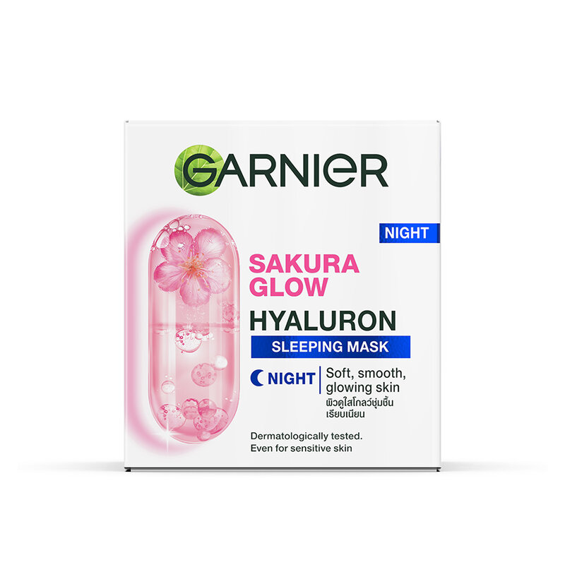 Garnier Sakura Glow Hyaluron Sleeping Mask Night Cream 50ml