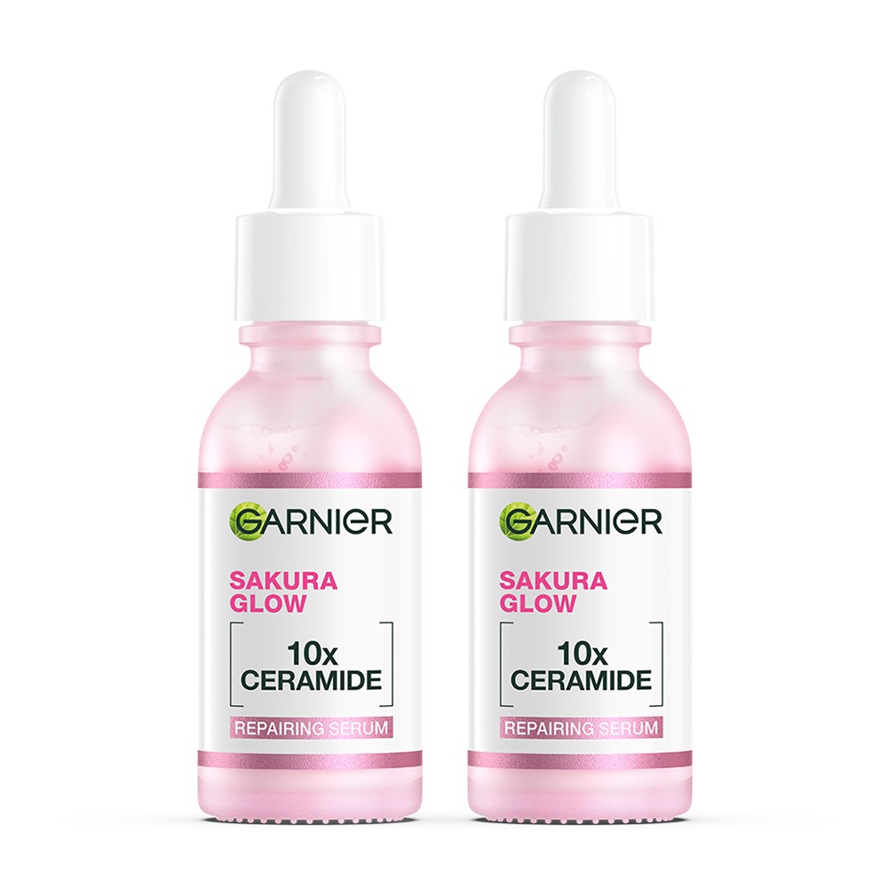 Garnier Sakura Glow Hyaluron Booster Serum [30ml x 2pcs]