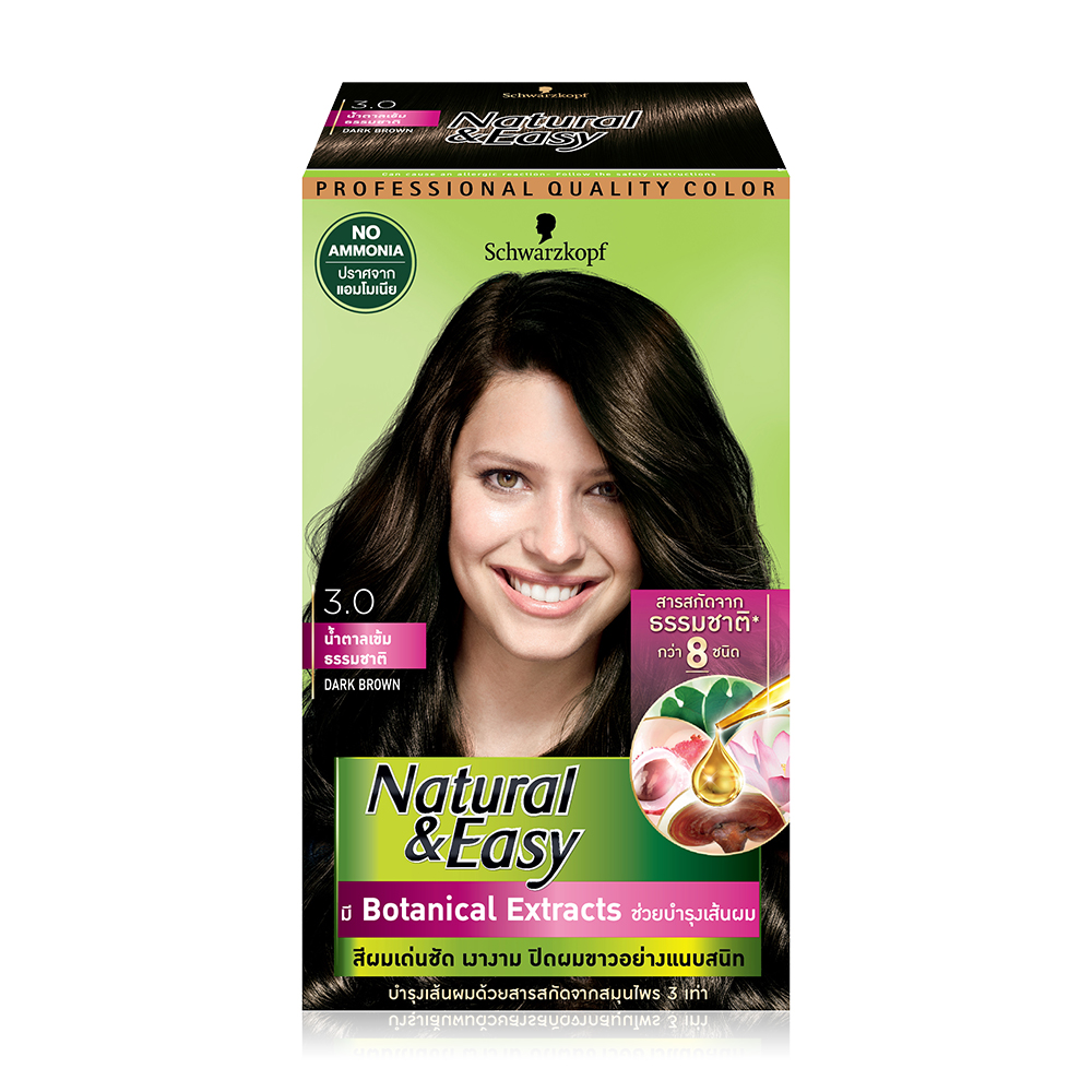Schwarzkopf Natural & Easy 170ml #3.0 Dark Brown
