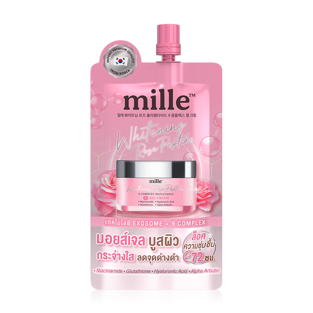 Mille Whitening Rose Peptide 9 Complex Gel Cream 6g