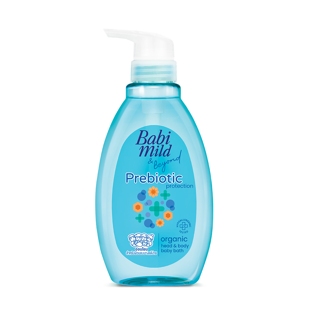 Babi Mild & Beyond Prebiotic Protection Organic Head & Body Baby Bath 380ml