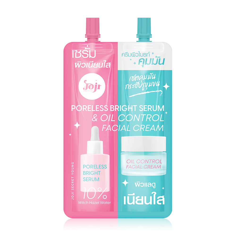 JOJI Secret Young Poreless Bright Serum & Oil Control Facial Cream 16g