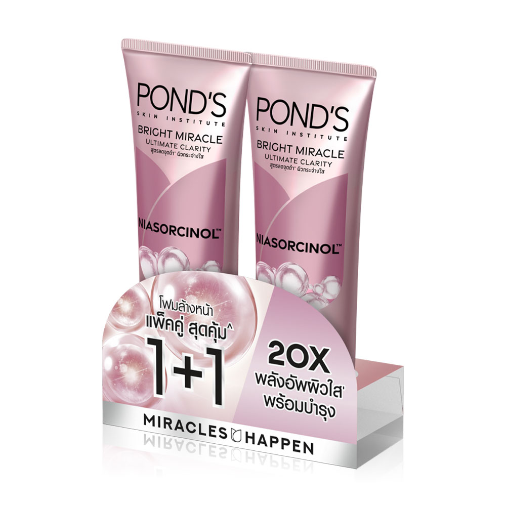 Ponds Bright Miracle Ultimate Clarity Niasorcinol Facial Foam [85g x 2 pcs]