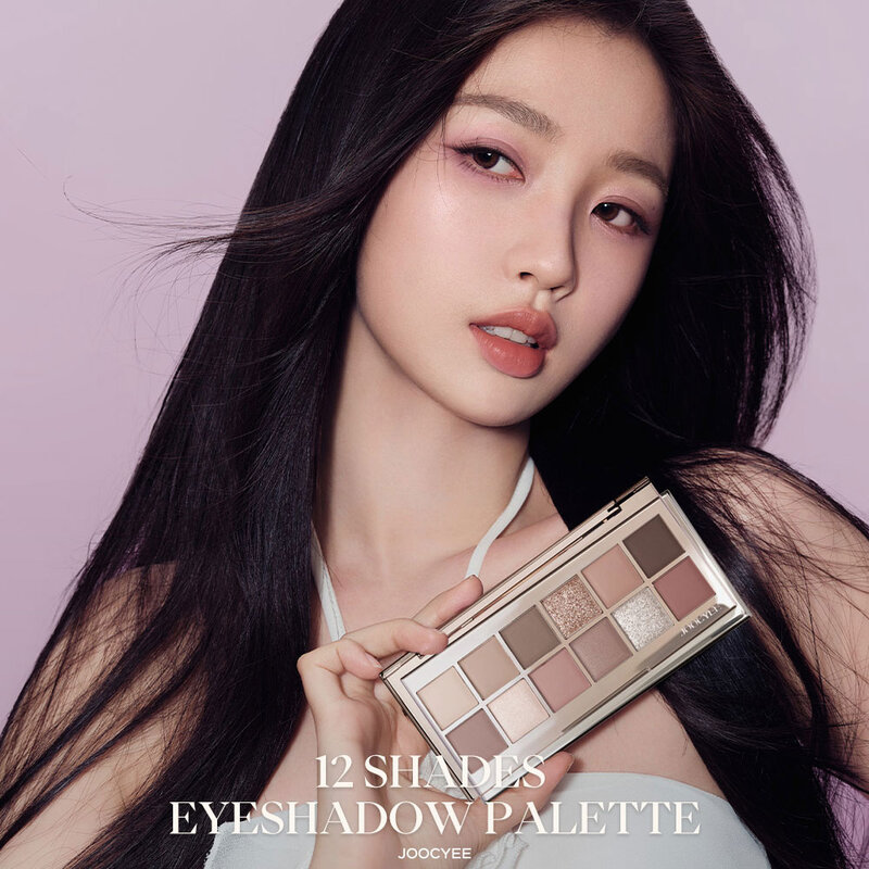 JOOCYEE 12 Shades Eyeshadow Palette 14g #01 Wooden Pink