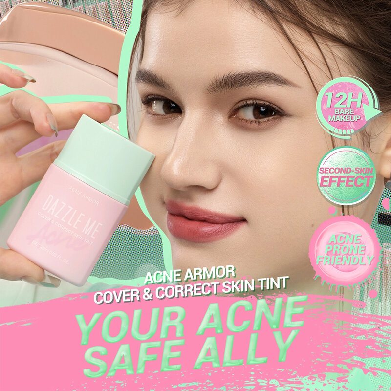 Dazzle Me Acne Armor Cover & Correct Skin Tint 25ml #W01 Light Ivory
