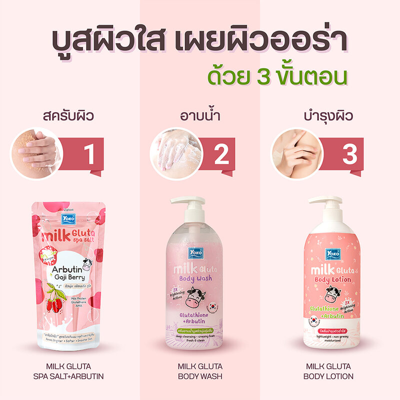 Yoko Milk Gluta Body Wash 450ml