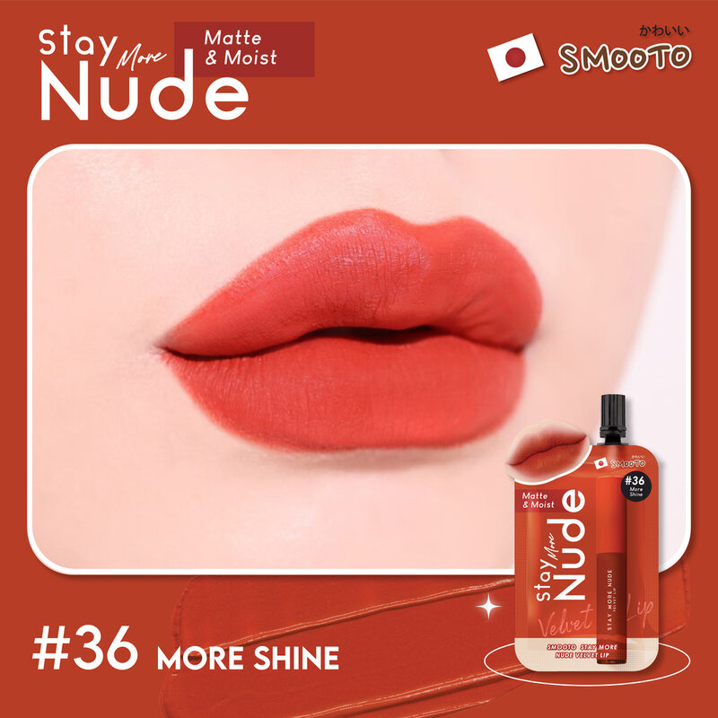 Smooto Stay More Nude Velvet Lip 2g #36 More Shine