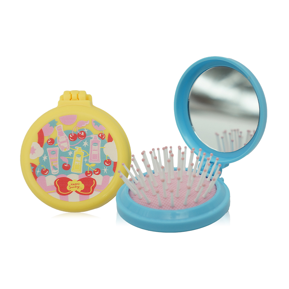 [Free Gift] Vaseline x Foldable Hair Brush Happy Sunday 1pc [Random Color]
