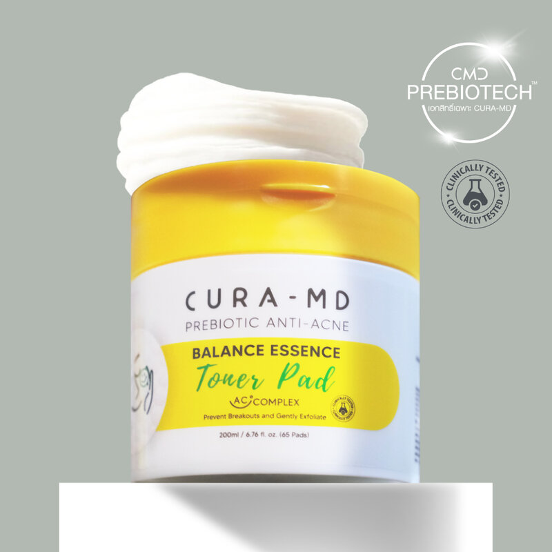 Cura-MD Prebiotic Balance Essence Toner Pad 200ml [65 Pads]