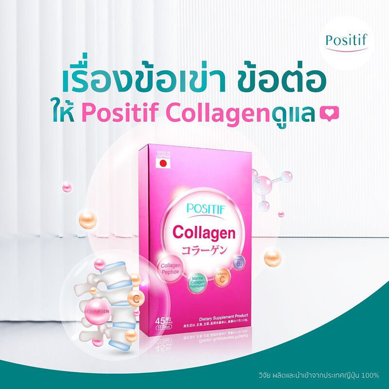 POSITIF Set Collagen 15 days [15 Tablet x 2 Box] + Lycopene  Tocotrienol Soft Capsule 15 days [45 Tablets x 2 Box] ( สินค้าหมดอายุ : 2026.03.01 ) 