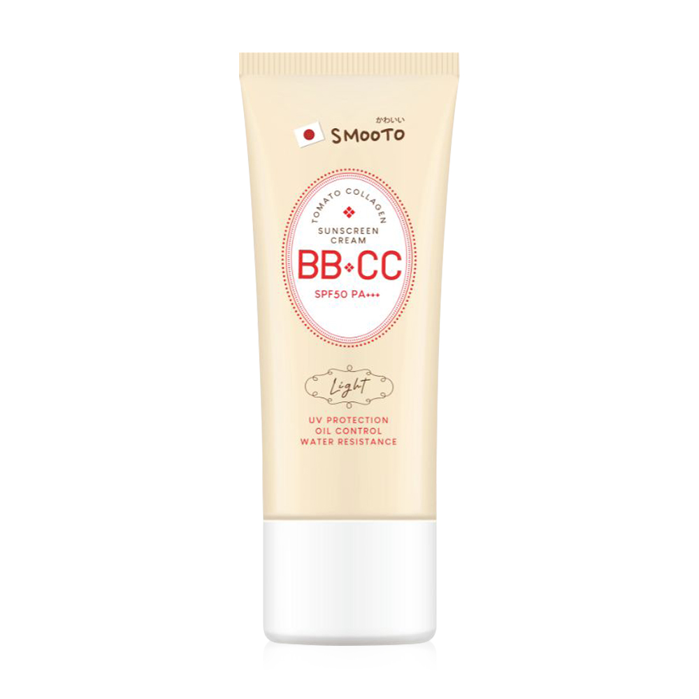 Smooto Tomato Collagen BB & CC Sunscreen Cream 42g