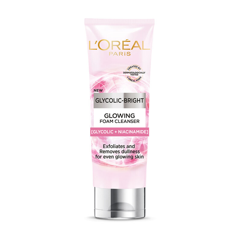 Loreal Paris Glycolic Bright Glowing Daily Cleanser Foam 100ml