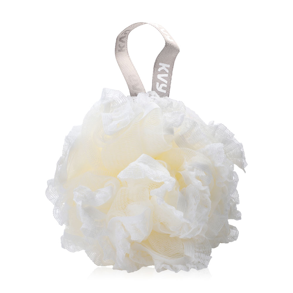 KVY Super Soft Lace Bath Ball # White