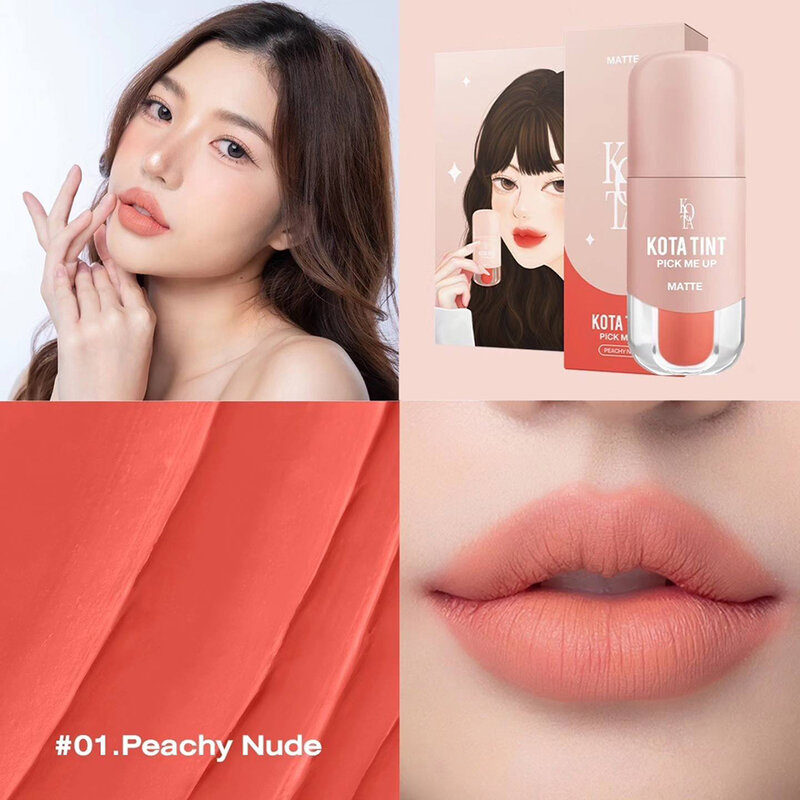Kota cosmetics Lips Velvet Tint 2.5g #01 Peachy Nude