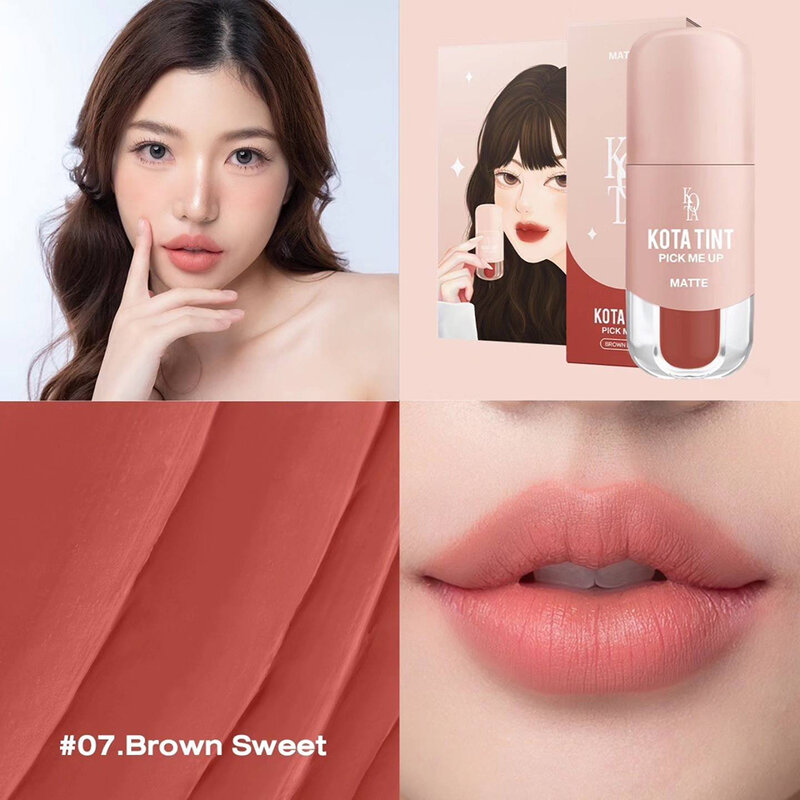 Kota cosmetics Lips Velvet Tint 2.5g #07 Brown Sweet