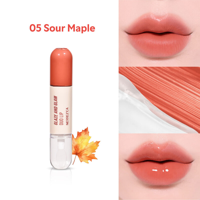 Merrezca Glaze & Glam Duo Lip 4ml #05 Sour Maple