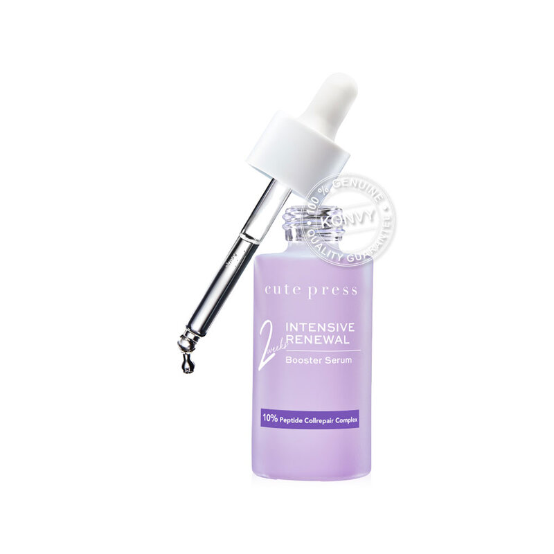 Cute Press Set 2 Items Intensive Renewal Sleeping Mask 50g + Intensive Renewal Booster Serum 30ml.