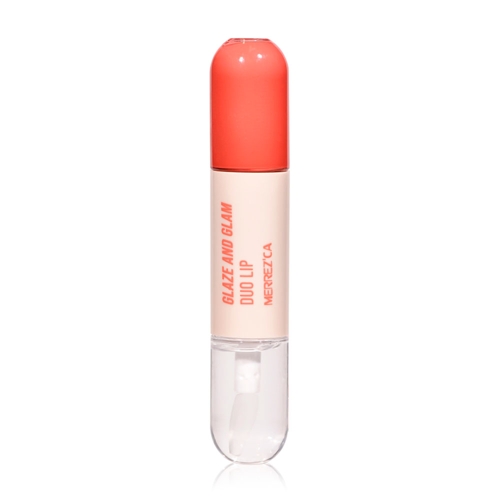 Merrezca Glaze & Glam Duo Lip 4ml #01 Baby Rosy