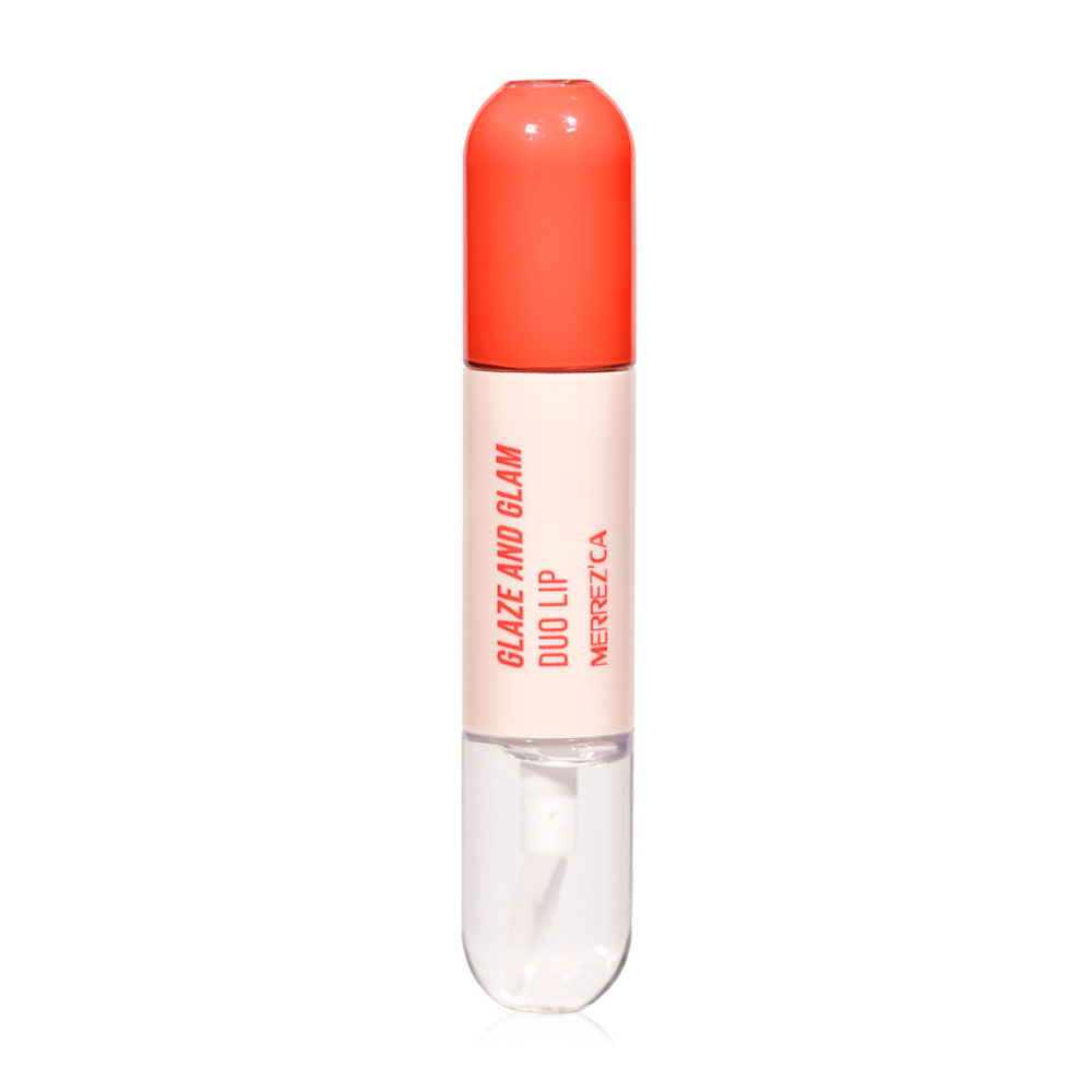 Merrezca Glaze & Glam Duo Lip 4ml #03 Candy Coral