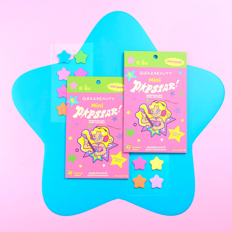 grrrbeauty Hydrocolloid Acne Patches Mini Pack 8 Dots #Popstar
