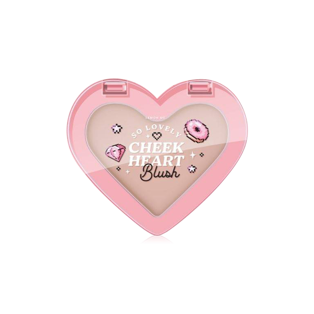 Lemon Me So Lovely Cheek Heart Blush 3.2g #01 Lovely Lilly