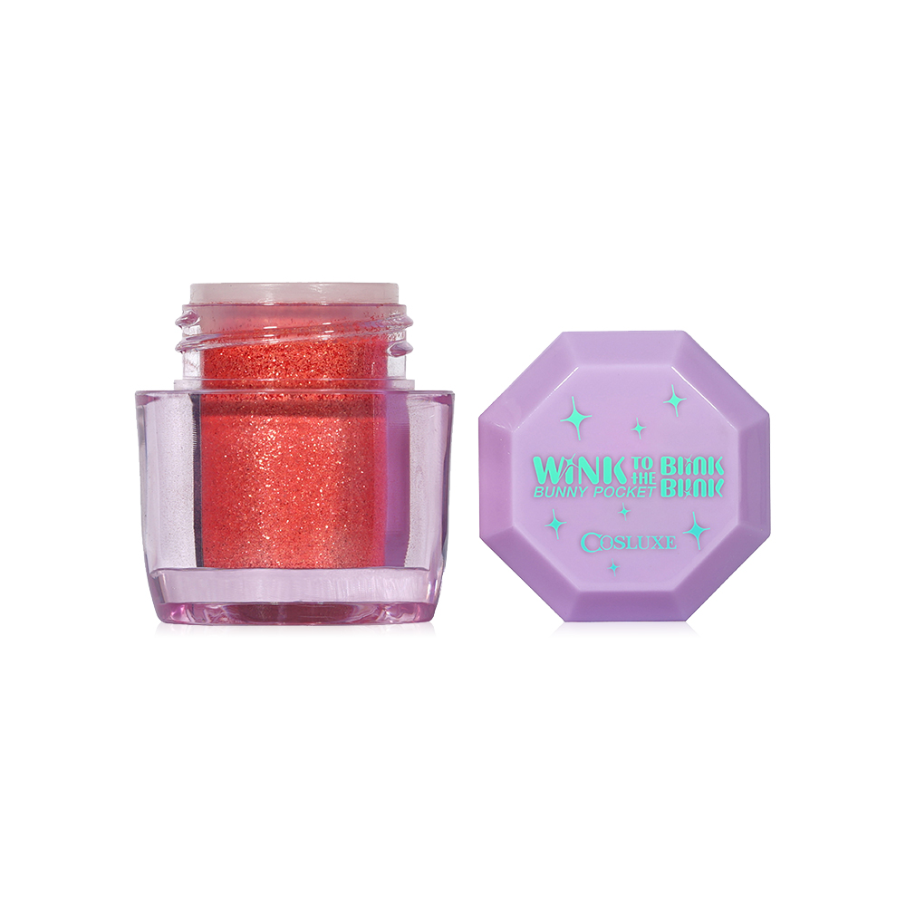 Cosluxe Bunny Pocket Sparkle Glitter Dust 1.4g #01 Fire Red